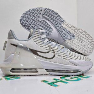 Nike LeBron Witness 6 Men's Sneaker Shoe Summit White Metallic Pewter CZ4052-102